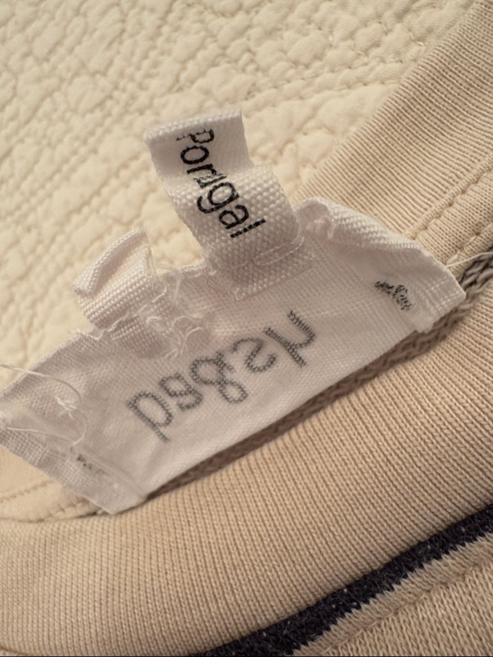 ba&sh Navy and Cream Lightweight Striped Sweatshirt - Picture 5 of 9